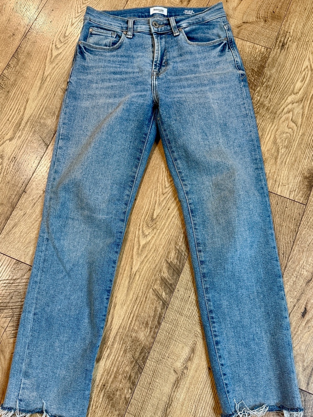 Kensie 👖Light Blue Denim High Rise Slim Straight Jeans Size 0